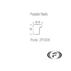Puxador Radio Mini Niquel Velho Zp4308
