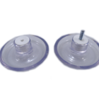 Puxador Redondo De Resina Com Único Furo Para Porta De Vidro