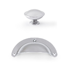 Puxador Redondo E Concha Metal Para Móveis Porta Gaveta 25un