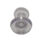 Puxador Redondo Mini De Resina Transparente Para Porta