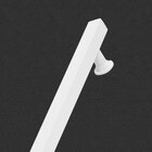 Puxador Reto Branco Para Porta 40cm - 1 Lado Só