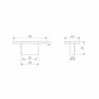 Puxador Ritto Mini Cromado 16mm - Archi