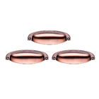 Puxador Rose Cobre Fosco Antigo Zamak Rústico Escovado 3 Un