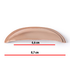 Puxador Rose Gold Puxadores Concha Puxadores De Gaveta 10 Pç
