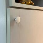 Puxador Ruiz 191 Ponto Redondo Cromo Acetinado Para Móvel Ar