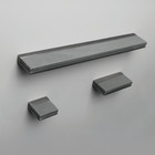 Puxador Scandinavian Stone Níquel Velho 48mm - Zen Design