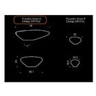 Puxador Seixo G 78mm X 50mm Gold Escovado (dourado) Zen