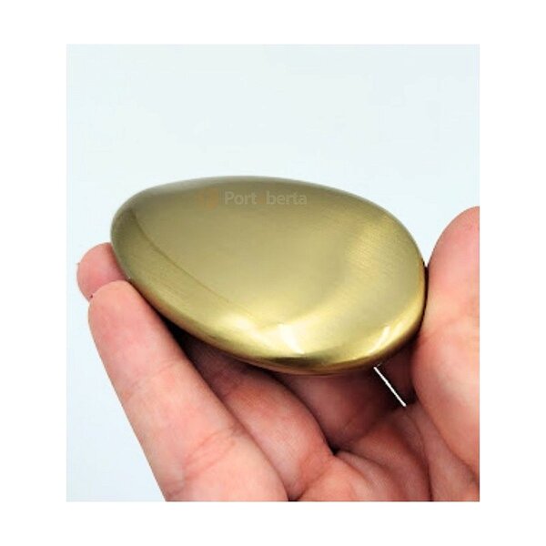 Puxador Seixo G 78mm X 50mm Gold Escovado (dourado) Zen | Leroy Merlin