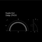 Puxador Shell 64mm Preto Zen Zp4318