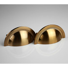 Puxador Shell Red Gold Escovado 48mm - Zen Design