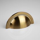 Puxador Shell Zen Red Gold Escovado Dourado 64 Mm Zp4318.g00