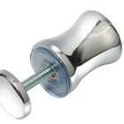 Puxador Simples Zamac Cromado Box Janela Porta Vidro Blindex