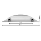 Puxador Soneto Concha Zamac 104mm - Cromado