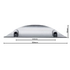 Puxador Soneto Concha Zamac 104mm - Preto Fosco