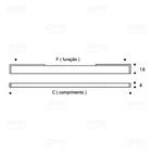 Puxador Sopra Alumínio Fosco Cromo 640mm - Zen Design