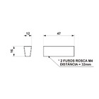 Puxador Trapezio 32mm Red Gold Opaco - Jador