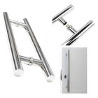 Puxador Tub. Inox Polido Porta Piv/alum/vid/mad. 45cm, 32mm