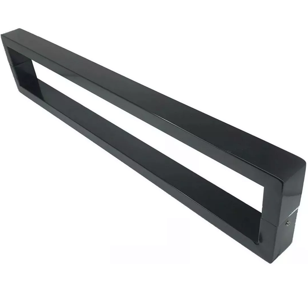 Puxador U Para Porta Pivotante 1 Metro Madeira E Vidro Inox P