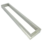 Puxador U Para Porta Pivotante 1metro Madeira E Vidro Inox Es