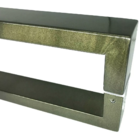 Puxador U Para Porta Pivotante Madeira E Vidro Inox Antique 6