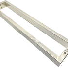 Puxador U Para Porta Pivotante Madeira E Vidro Inox Polido 80