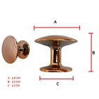 Puxador Unifuro Duomo 28mm Zm5000 - Rose