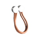 Puxador Urban Cromo Com Couro Marrom - Zen