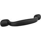 Puxador Vintage Colonial Retangular Retrô Preto