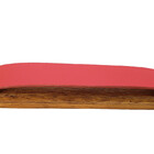 Puxador Wood 01 - Couro Legítimo - Cor Vermelho