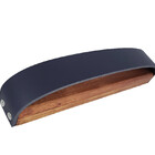 Puxador Wood 04 - Couro Legítimo - Cor Azul Marinho