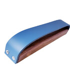 Puxador Wood - Couro Legítimo Azul Couro:azul