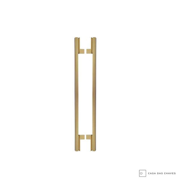 Puxador Zen Alça Dupla Living 1136mm Dourado | Leroy Merlin