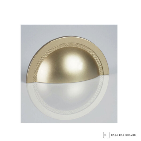Puxador Zen Shell Tamanhos 48mm E 64mm - Dourado - 48mm | Leroy Merlin