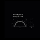 Puxador Zen Shell Tamanhos 48mm E 64mm - Red Gold - 48mm