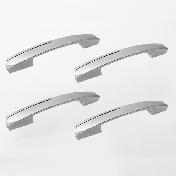 Puxadores Cromado Para Gavetas E Armários 128/160 Mm 4un