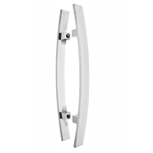 Puxadores Curvo 40 Cm Portas Madeira/vidro 4x1 Maciço