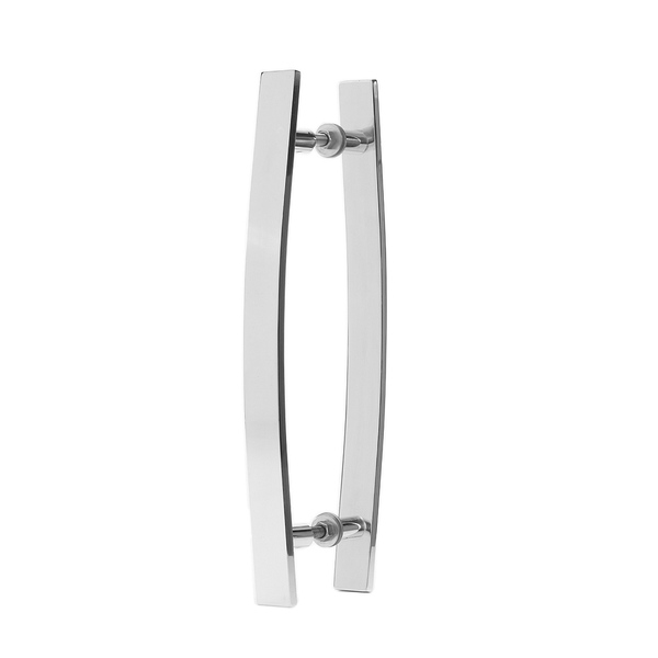 Puxadores Curvo 40 Cm Portas Pivotantes Madeira/vidro