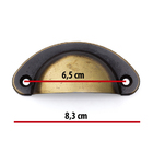 Puxadores Moveis Puxador Concha Puxador Colonial Kit 14 Pçs -