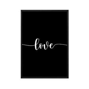 Quadro Love Preto 20x30cm Arte Própria | Leroy Merlin