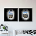 Quad 70x70 Aerial II Preto