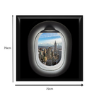 Quad 70x70 Aerial II Preto