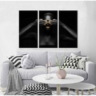 Quados Decorativos Mulher Negra E Dourado