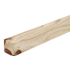 Quadrado de Madeira Pinus Natural 6,5x6,5x100cm Madeiras Lega