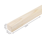 Quadrado de Madeira Pinus Natural 6,5x6,5x220cm Massol