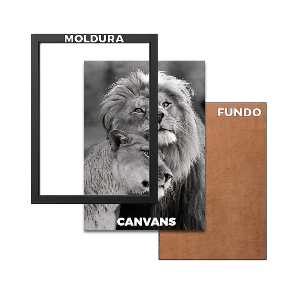 Quadrinho Amor De Leão Vertical Pb