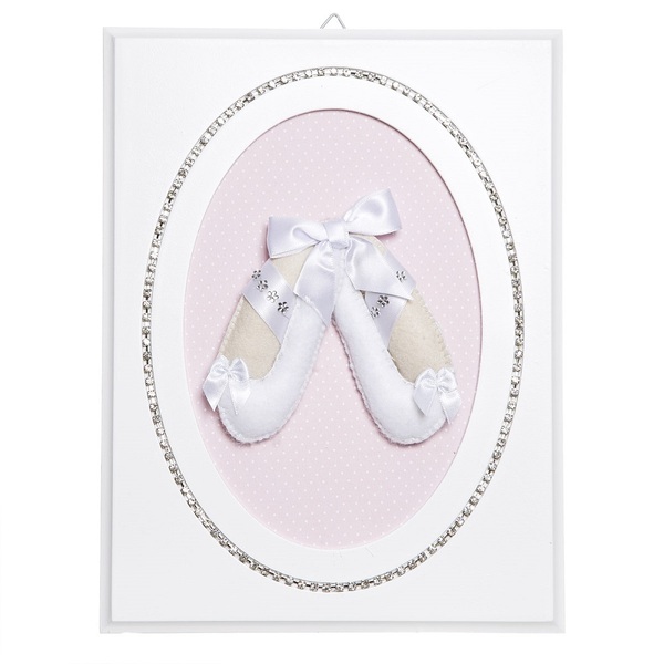 Quadrinho Balé Strass Sapatilhas Quarto Bebê Infantil