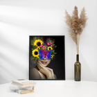 Quadrinho Mulher Floral