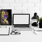 Quadrinho Mulher Floral