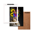 Quadrinho Mulher Floral