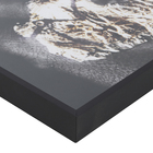 Quadro Decorativo com Vidro e Moldura de Madeira 100x70 Gold Eyes Pto